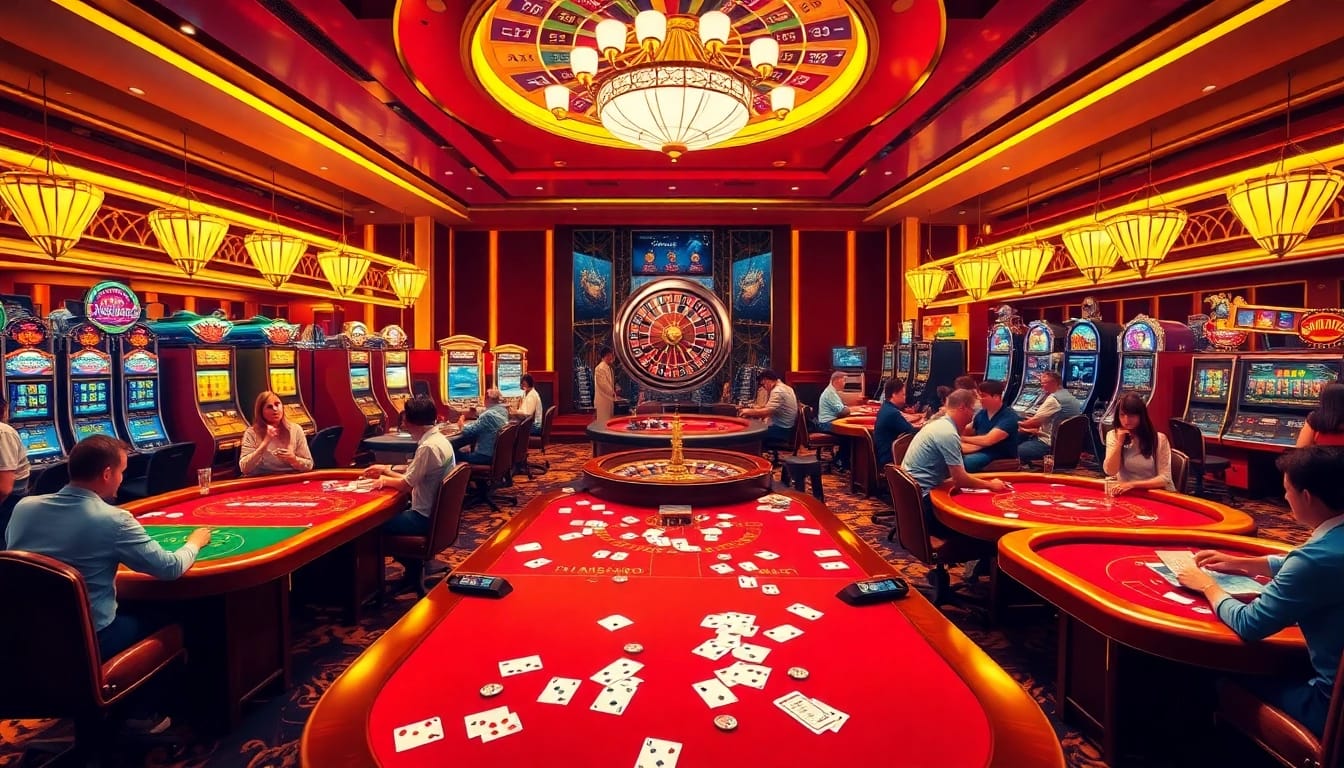 Experience the thrill of winning at https://king333.club/ with vibrant casino games, poker chips, and energy.