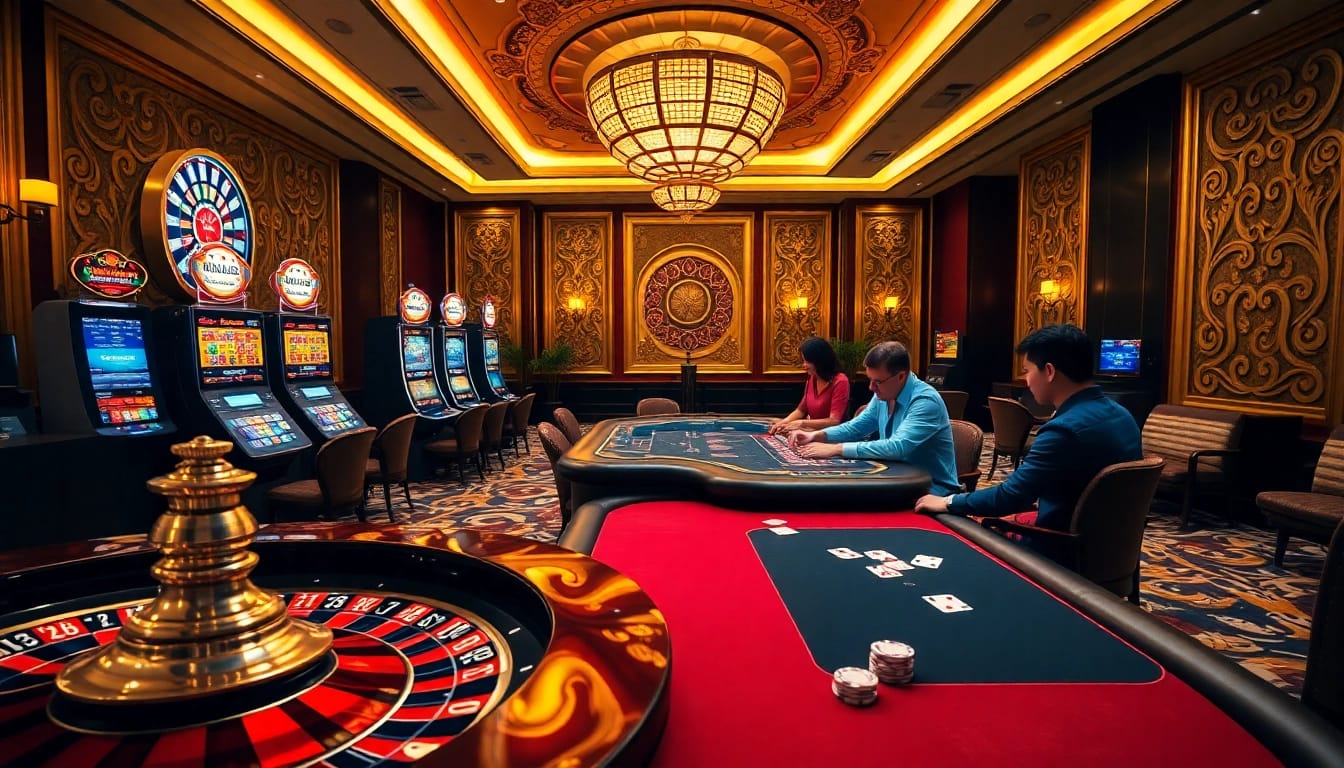 Experience the excitement of gambling at Nhà Cái RR88 with engaging casino visuals.