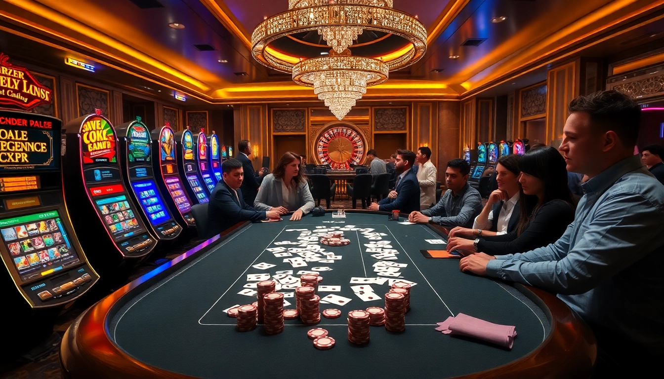 Engage in thrilling MK8 gaming experiences at a luxurious casino with vibrant slot machines.