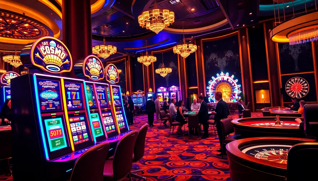 Experience the thrill of cosmo slots while engaging with vibrant casino action and lively players.