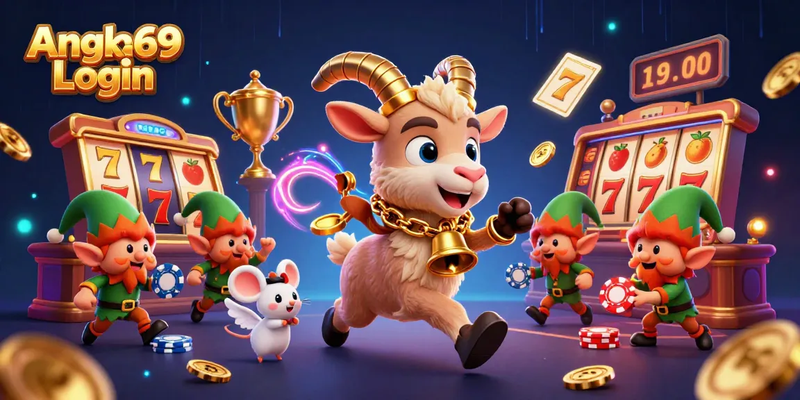 Experience the thrilling Angka69 Login with a festive spooky scene of casino fun