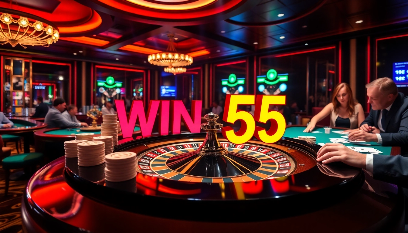 Experience excitement at win 55 casino with vibrant games and thrilling betting action.
