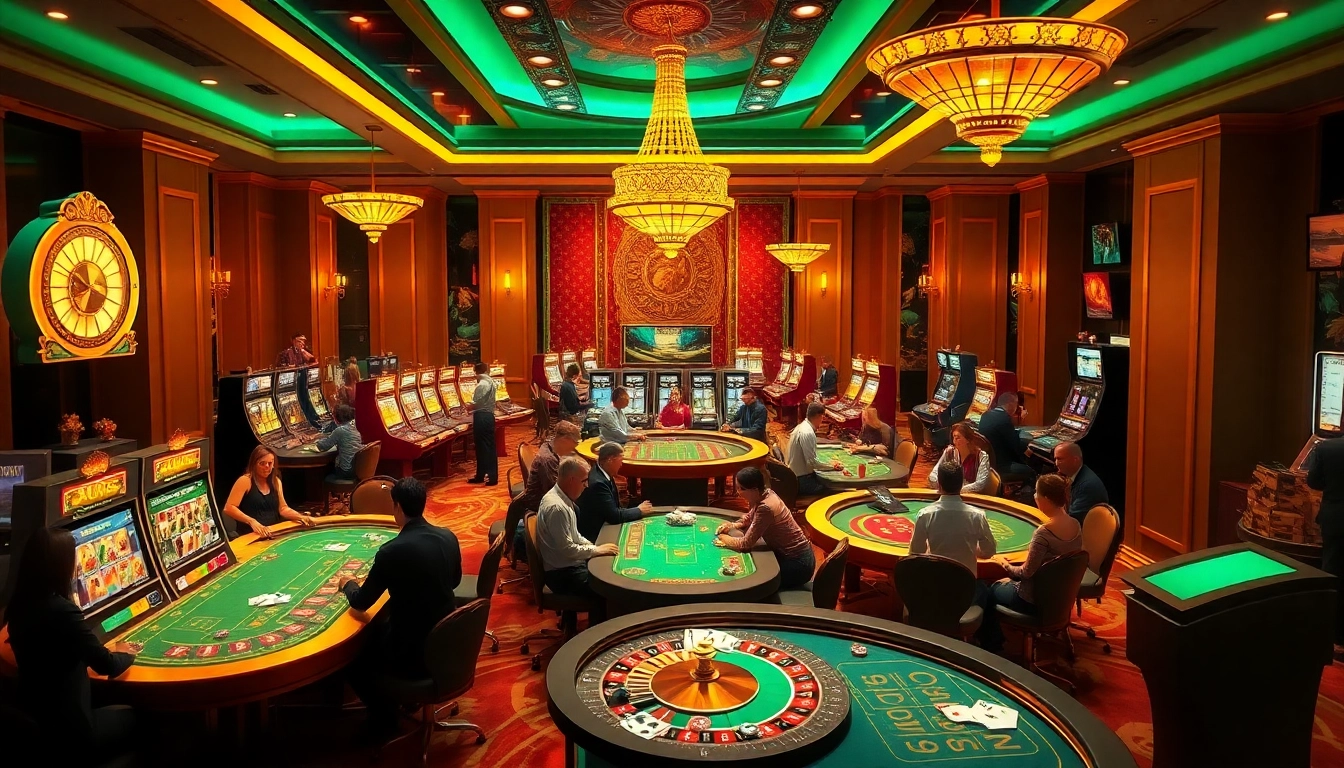 Engage in thrilling gaming action at Đăng Nhập Nhà Cái 68VIP with a vibrant casino atmosphere.