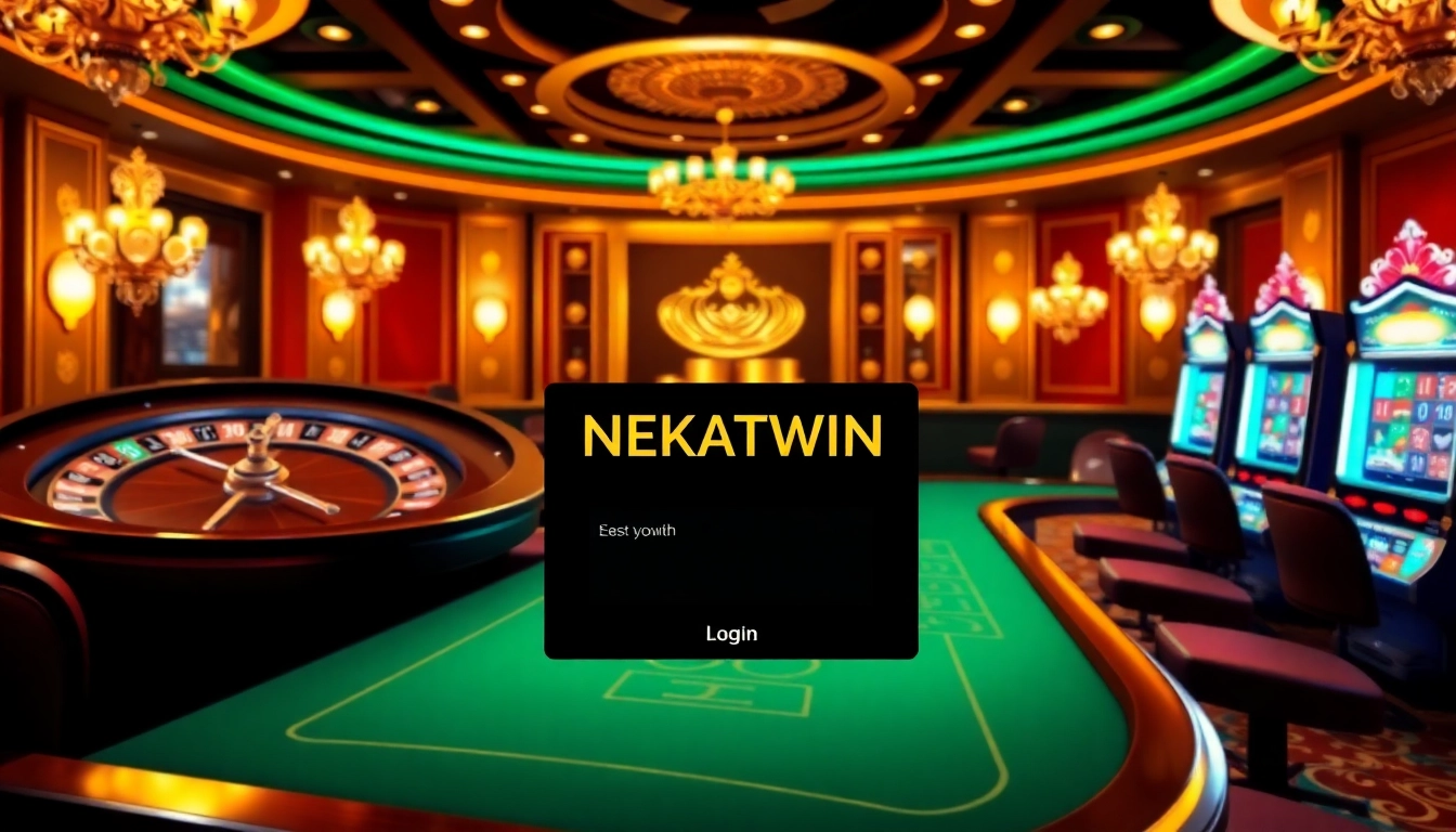Engage in thrilling gameplay with the NEKATWIN login interface - an invitation to winning big!