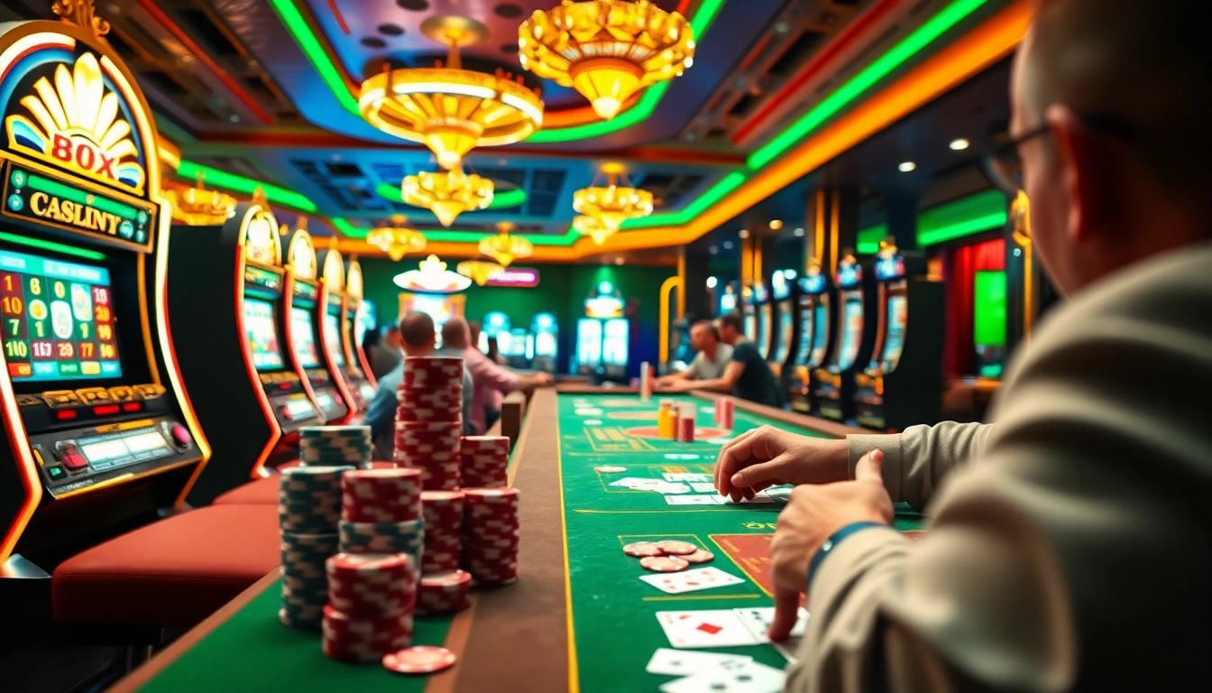b52 game đánh bài đổi thưởng displayed with players excitedly winning at casino tables.