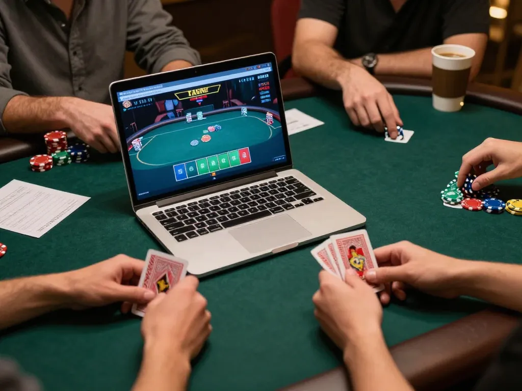 Engaging online poker game with God55 interface showing strategy in action.