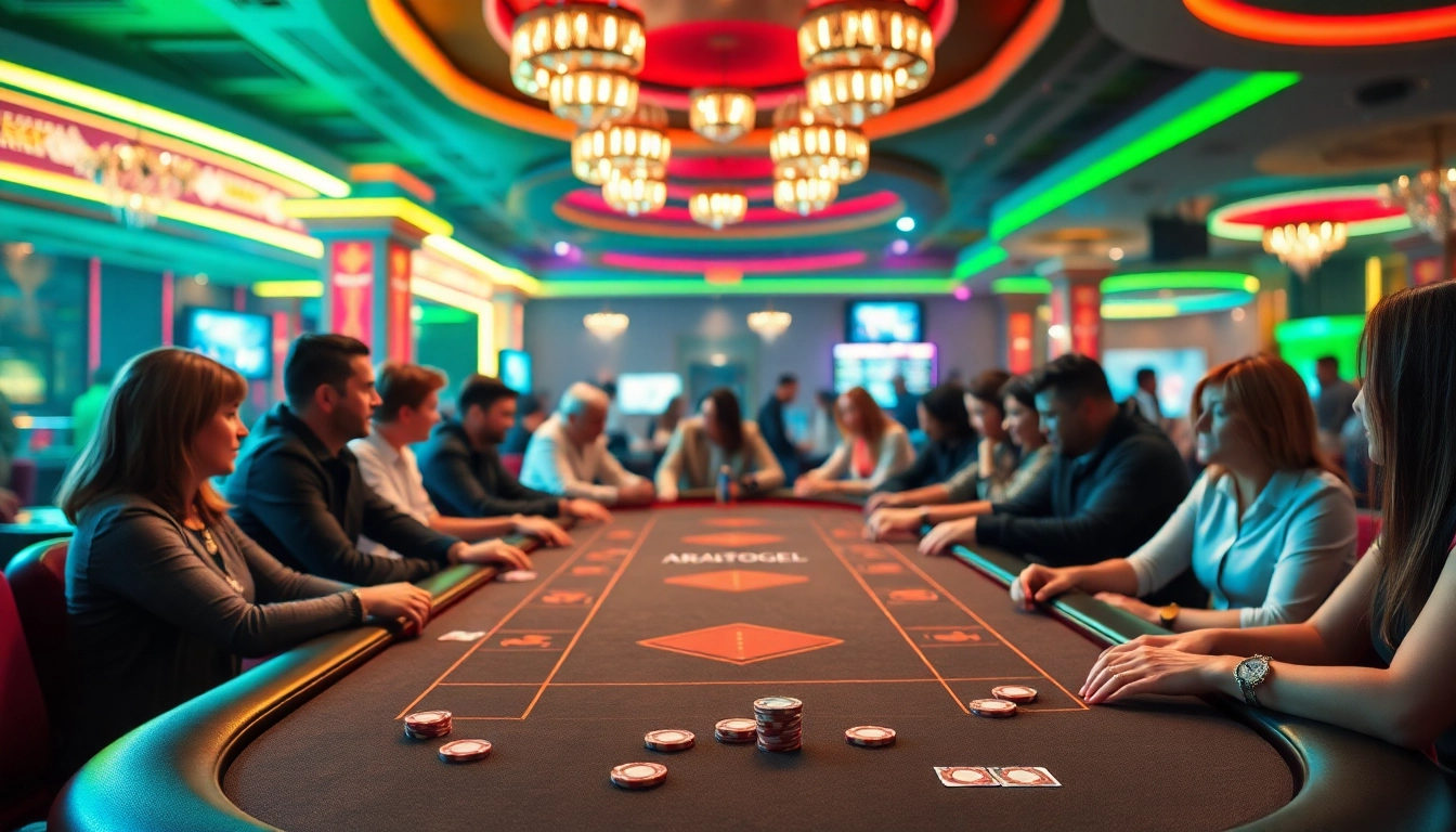 Memenangkan ARAHTOGEL di kasino dengan pemain terlibat dalam aksi menarik.