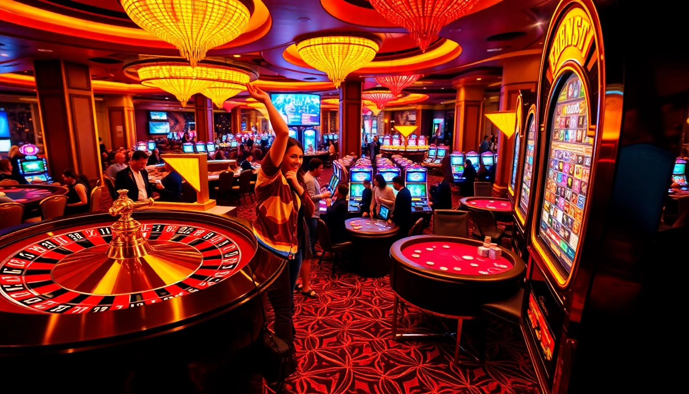 Experience thrilling gaming at nohu90 com with vibrant casino visuals and roulette excitement.