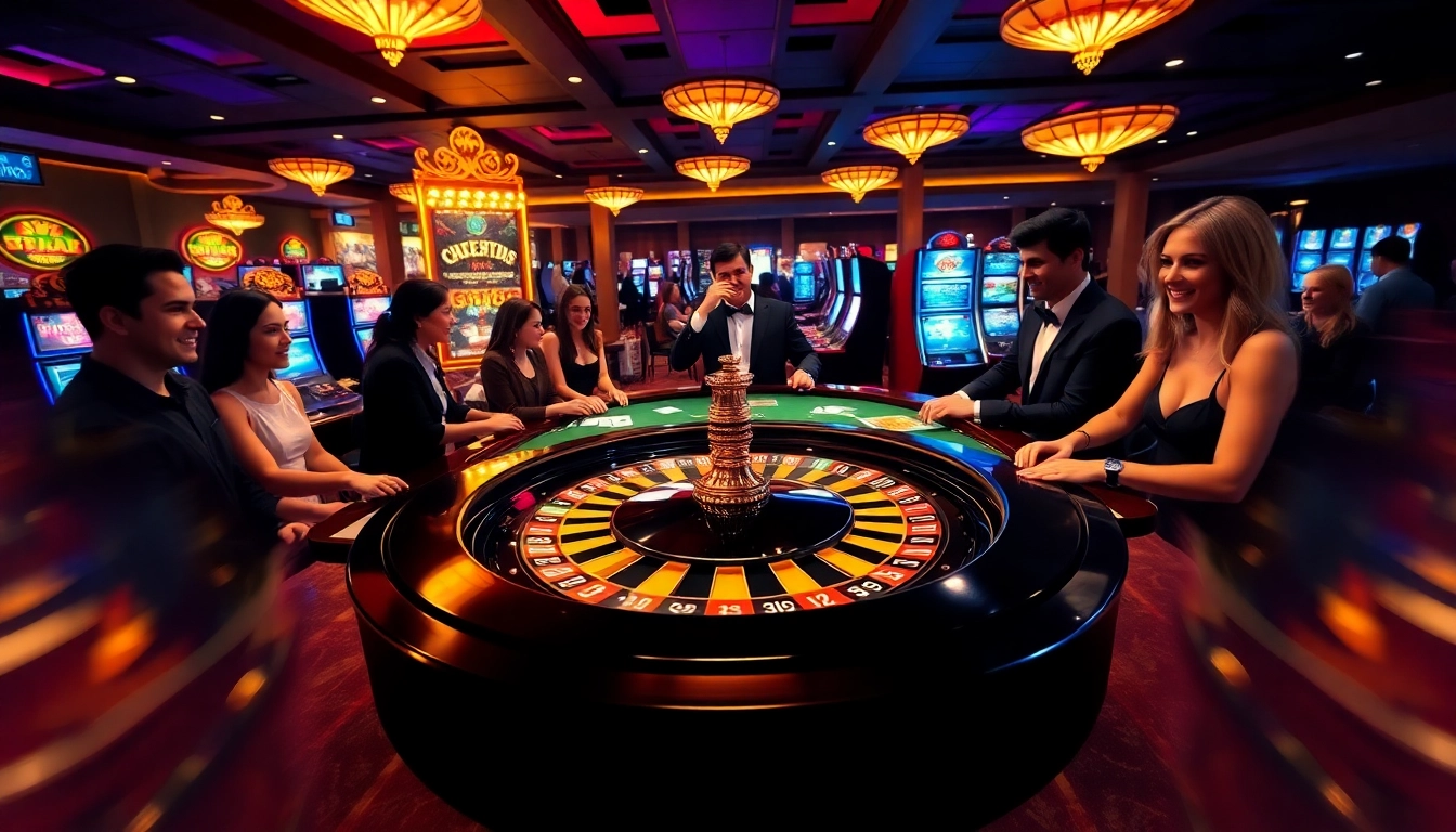 J88 gaming table in a luxurious casino, with players enjoying high-stakes excitement.