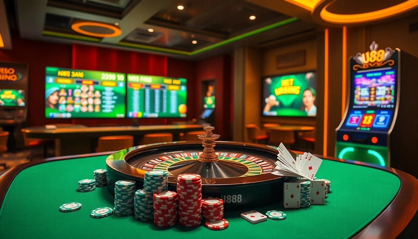 U888 players placing bets on an exciting live casino table.