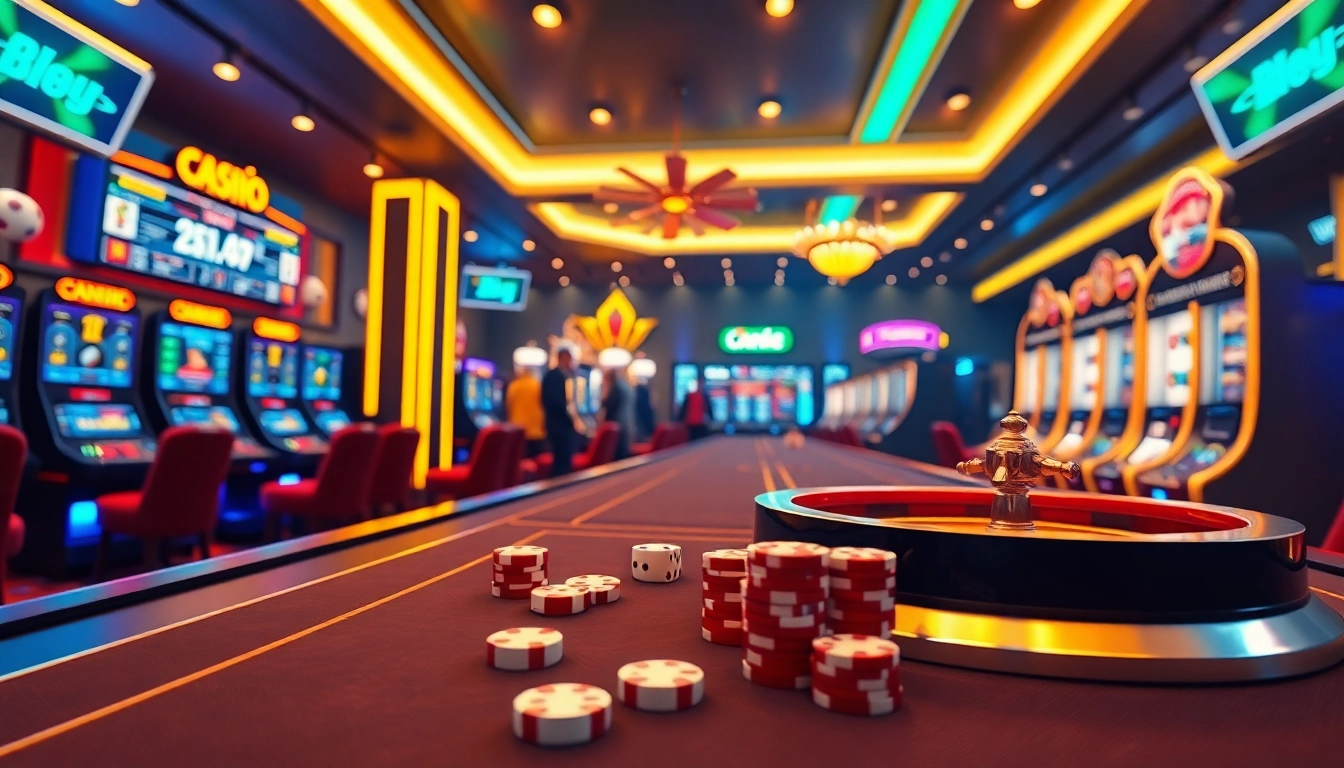 Engage with thrilling online gambling options on https://ok8386.sh/ showcasing vibrant casino visuals.