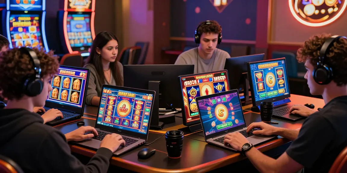 Players enjoying bonus buy slots at https://crownnorthill.co.uk with vibrant game displays and engaging atmosphere.
