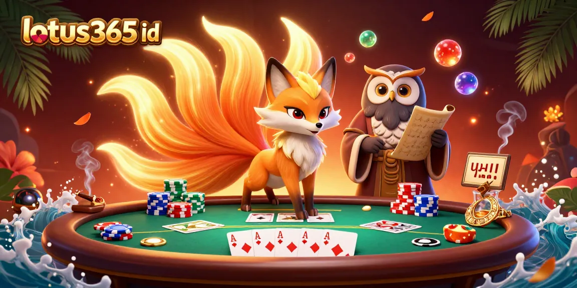 Engage in thrilling gameplay with lotus365 id amidst a vibrant casino scene featuring colorful poker elements.