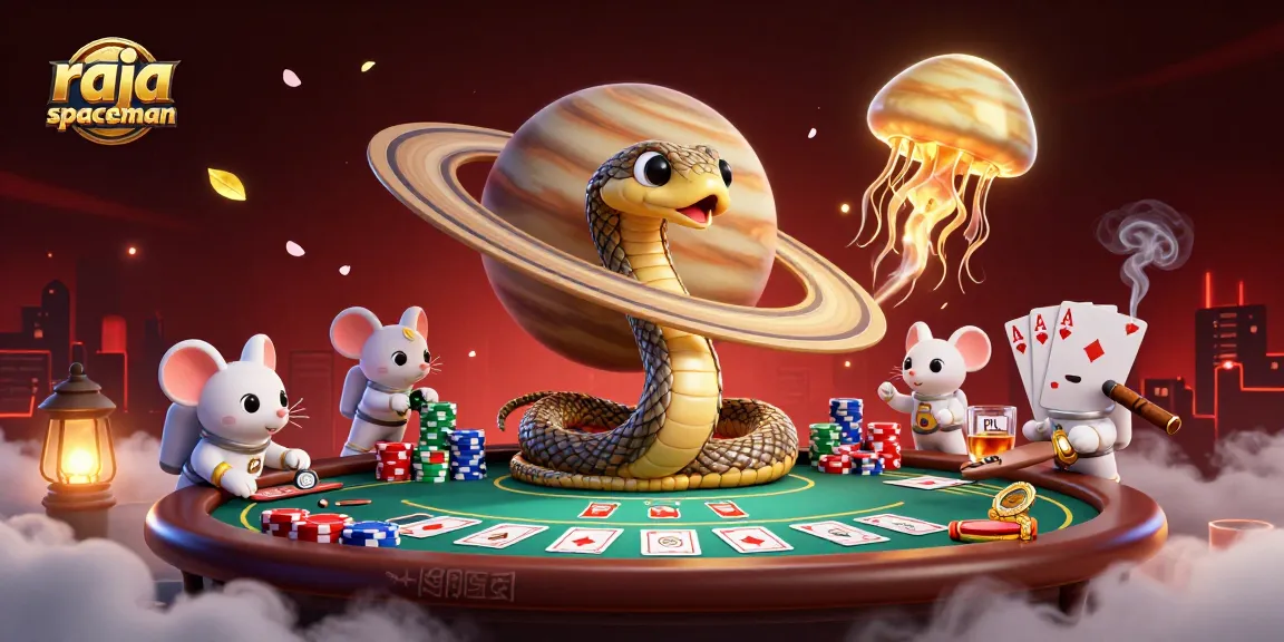 Gamble in style with raja spaceman as astronaut mice bet on cosmic roulette!