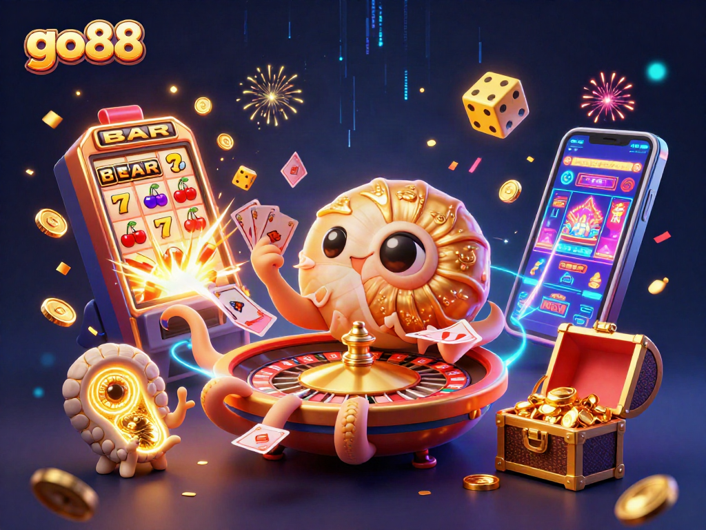 Spin the go88 roulette with a mysterious nautilus and dazzling casino elements for gaming excitement.