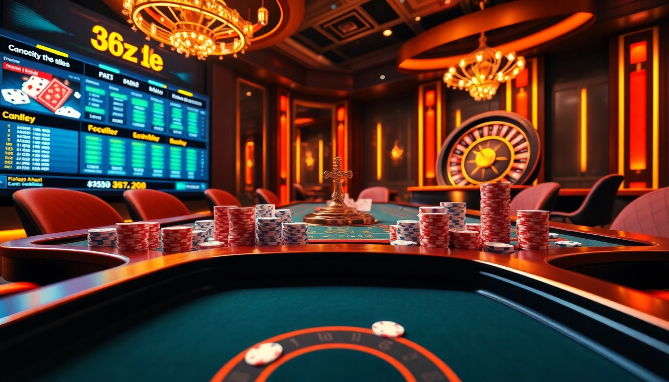 Play casino games at i9bet with vibrant roulette wheel and poker chips.