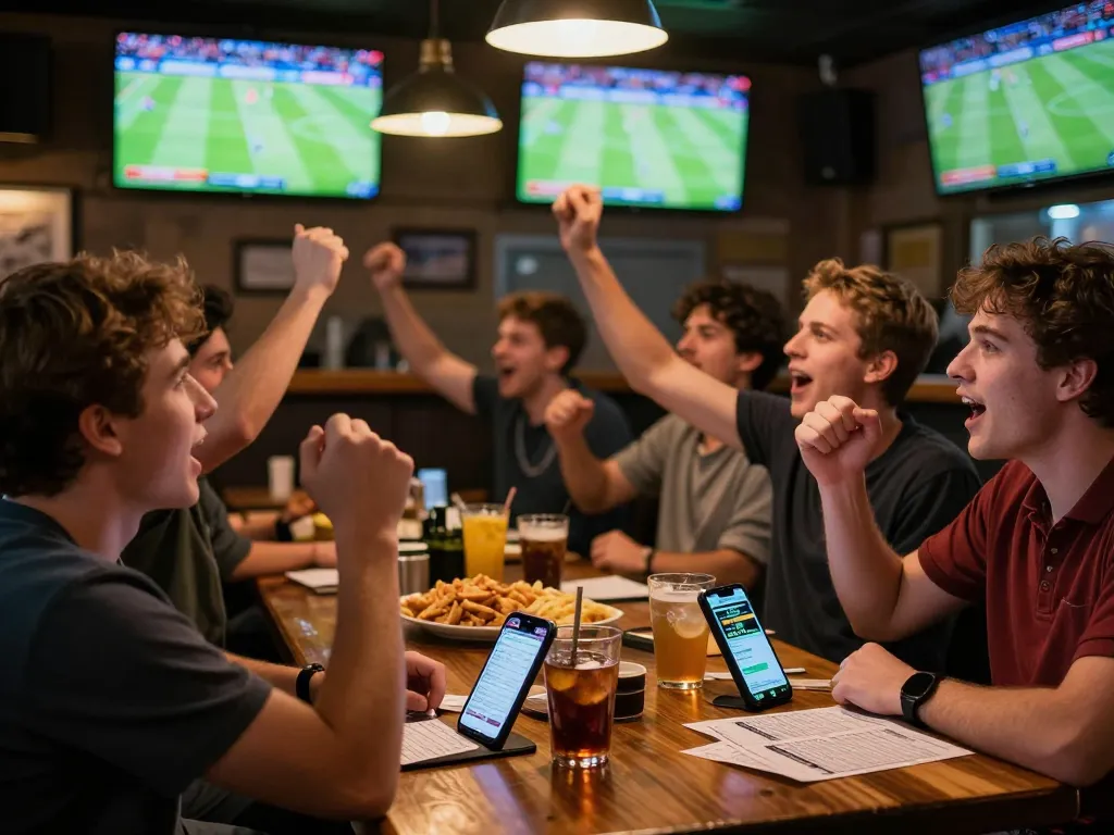 Engaged fans strategizing their bets during the big game, highlighting tin soi kèo insights.