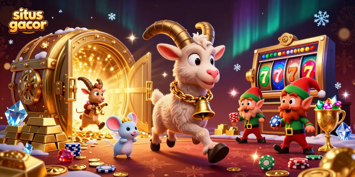 Engage in thrilling fun at situs gacor with Krampus, a tiny mouse, and mischievous elves in a festive casino.
