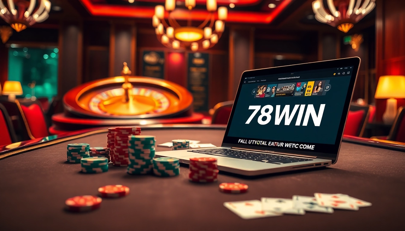 Experience the luxury of gambling with the exciting 78WIN poker game scene.