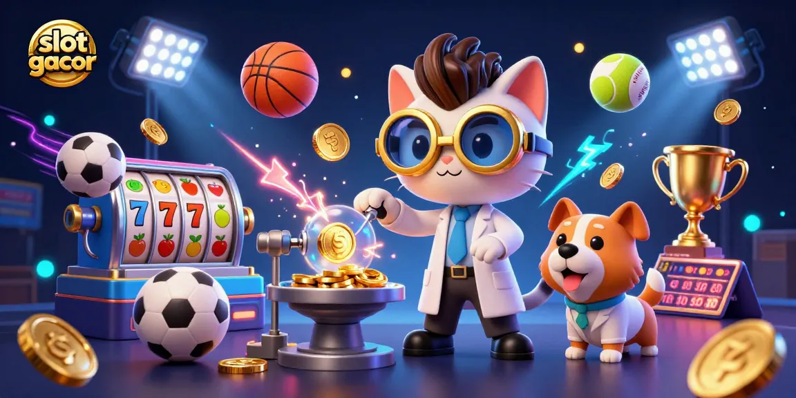 Experience the excitement of slot gacor with dynamic elements and colorful, engaging characters in a vibrant casino scene.