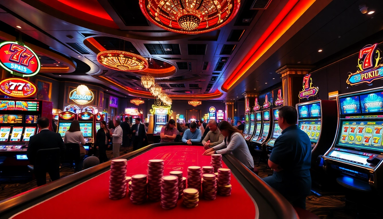 Experience the excitement of B52club as players engage in thrilling casino games with vibrant tables and lively atmosphere.