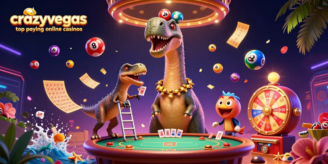 Experience the excitement at crazyvegas top paying online casinos with vibrant party elements and cartoon adventures.