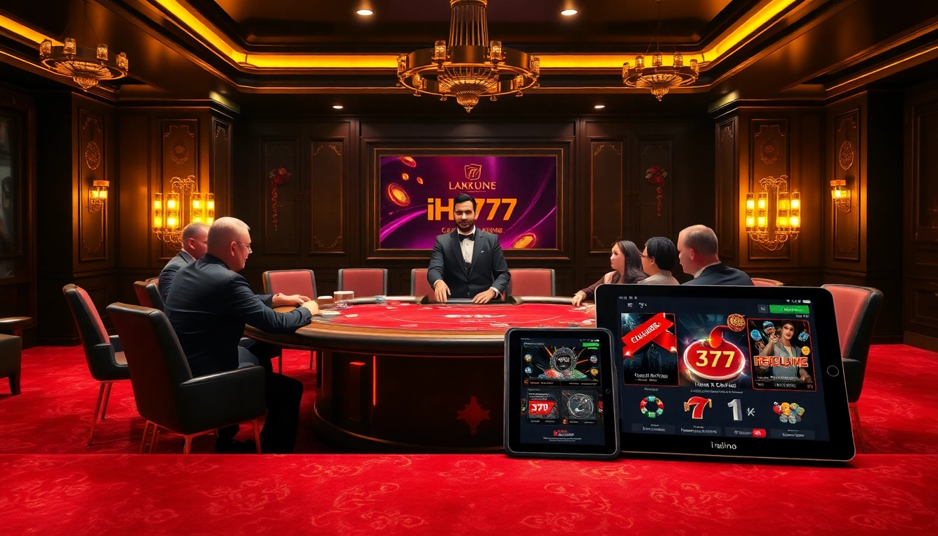Experience the thrill of IH777 at an upscale poker table featuring remarkable strategy and atmosphere.