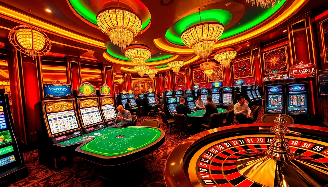 Engage with high-stakes gaming at https://lc88app.com/ featuring vibrant slot machines and poker tables.