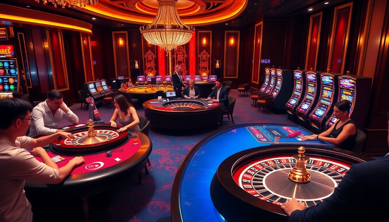 Experience the excitement of mg188 casino with vibrant slots, poker tables, and a luxurious atmosphere.
