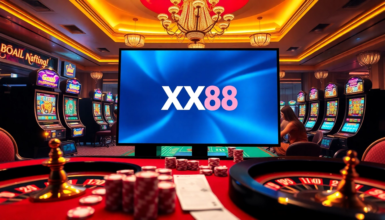 Experience racing excitement with gaming options from https://xx88.bar/ featuring vibrant slot machines and poker chips.
