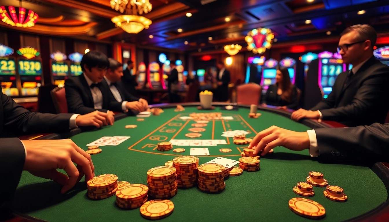 Experience the thrill of winning at https://32win.cool/ with vibrant poker tables and luxurious casino decor.