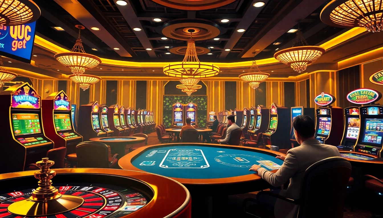 Engaging online gambling atmosphere showcasing 789bet casino with vibrant games and players.