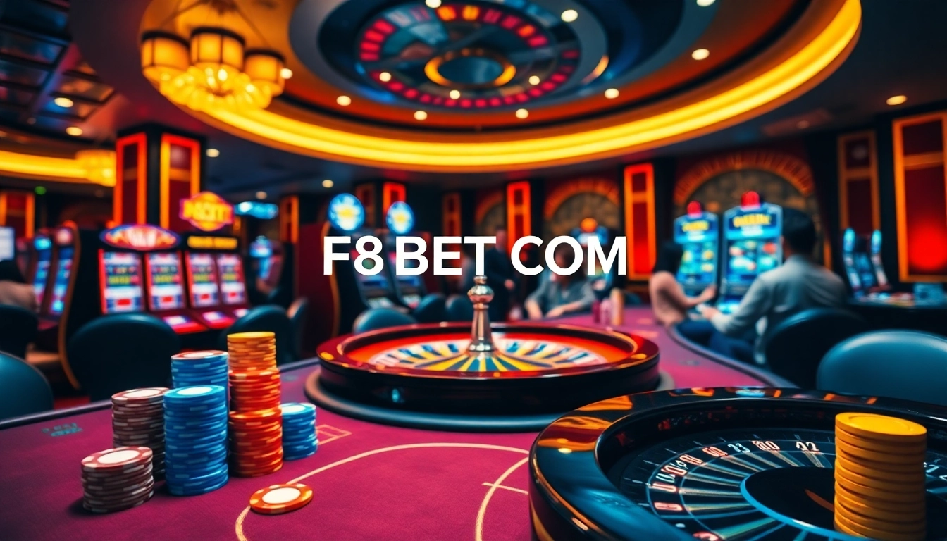 Experience gaming excitement at F8BET COM with vibrant casino tables and thrilling action.