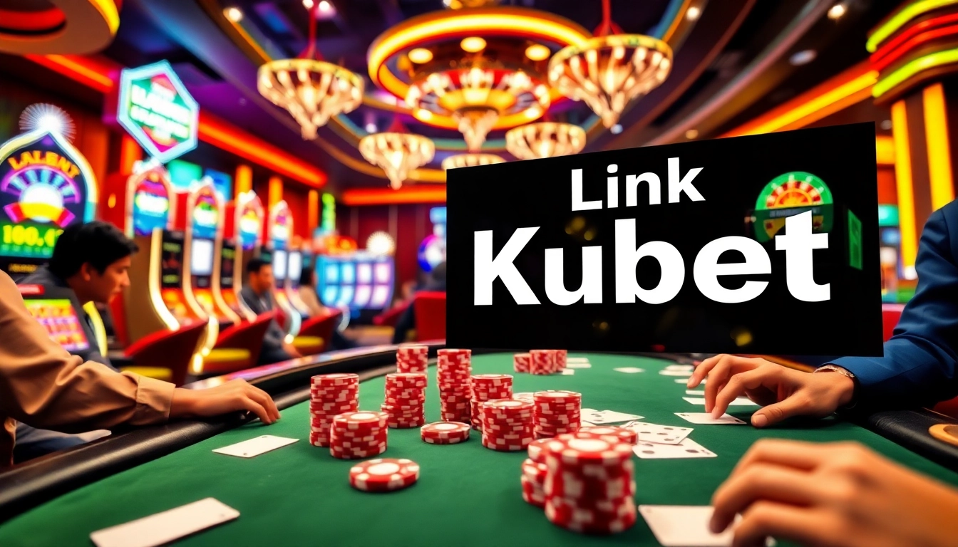 Experience thrilling gameplay with the link kubet showcased on luxurious casino tables.