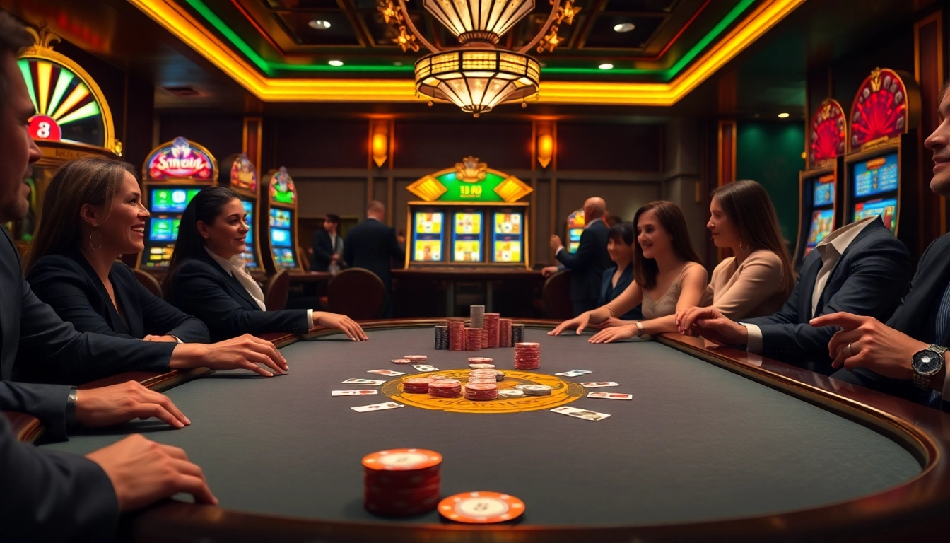 Poker players engaging at a luxurious table, inspired by the hidden wiki 2026 gambling environment.