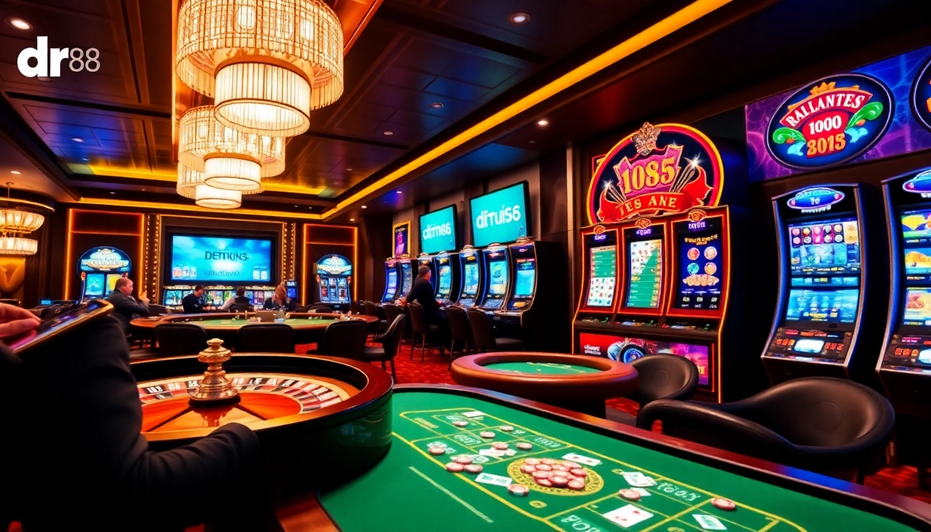 Experience high-stakes gameplay at dr88 with immersive casino visuals.