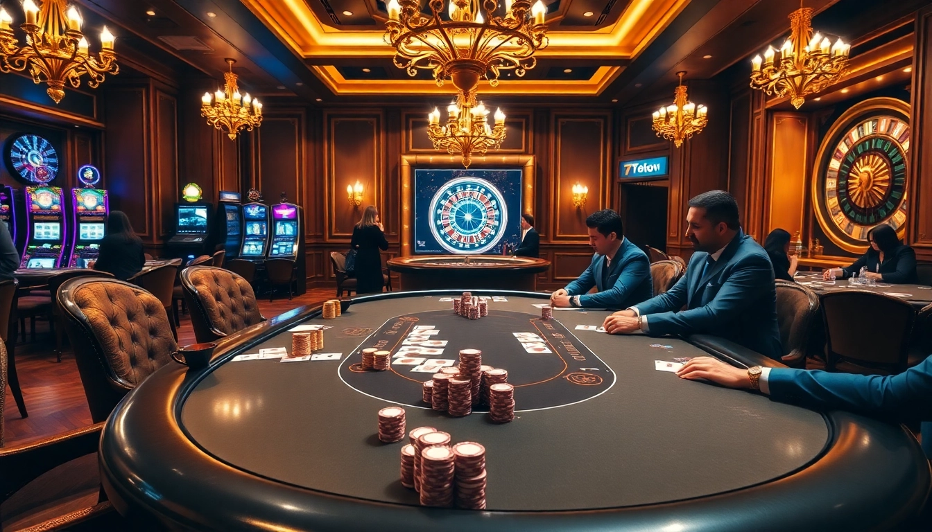 Experience excitement at the poker table in a luxurious casino setting inspired by https://789f.town/.