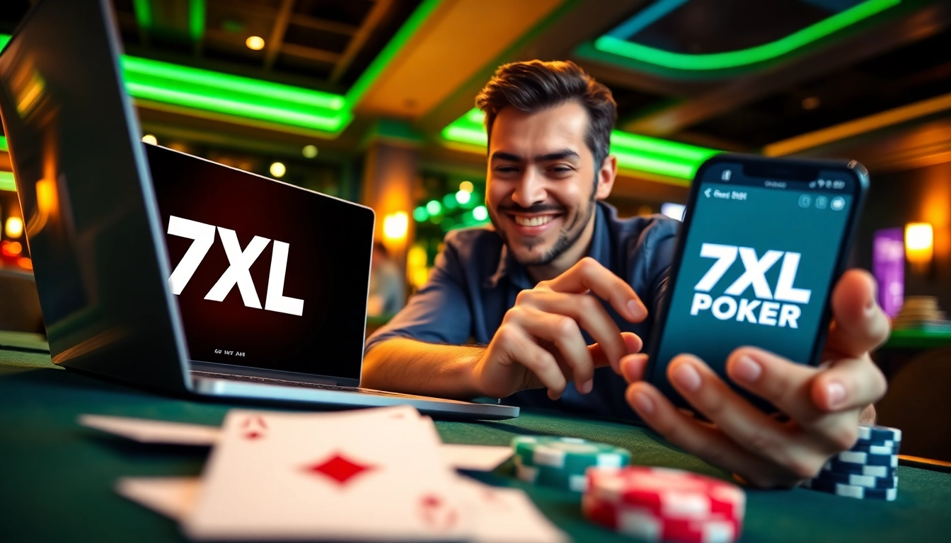 משתמשים מורידים בהתרגשות את אפליקציית ההורדה של 7XL לחוויית פוקר אונליין מרתקת.