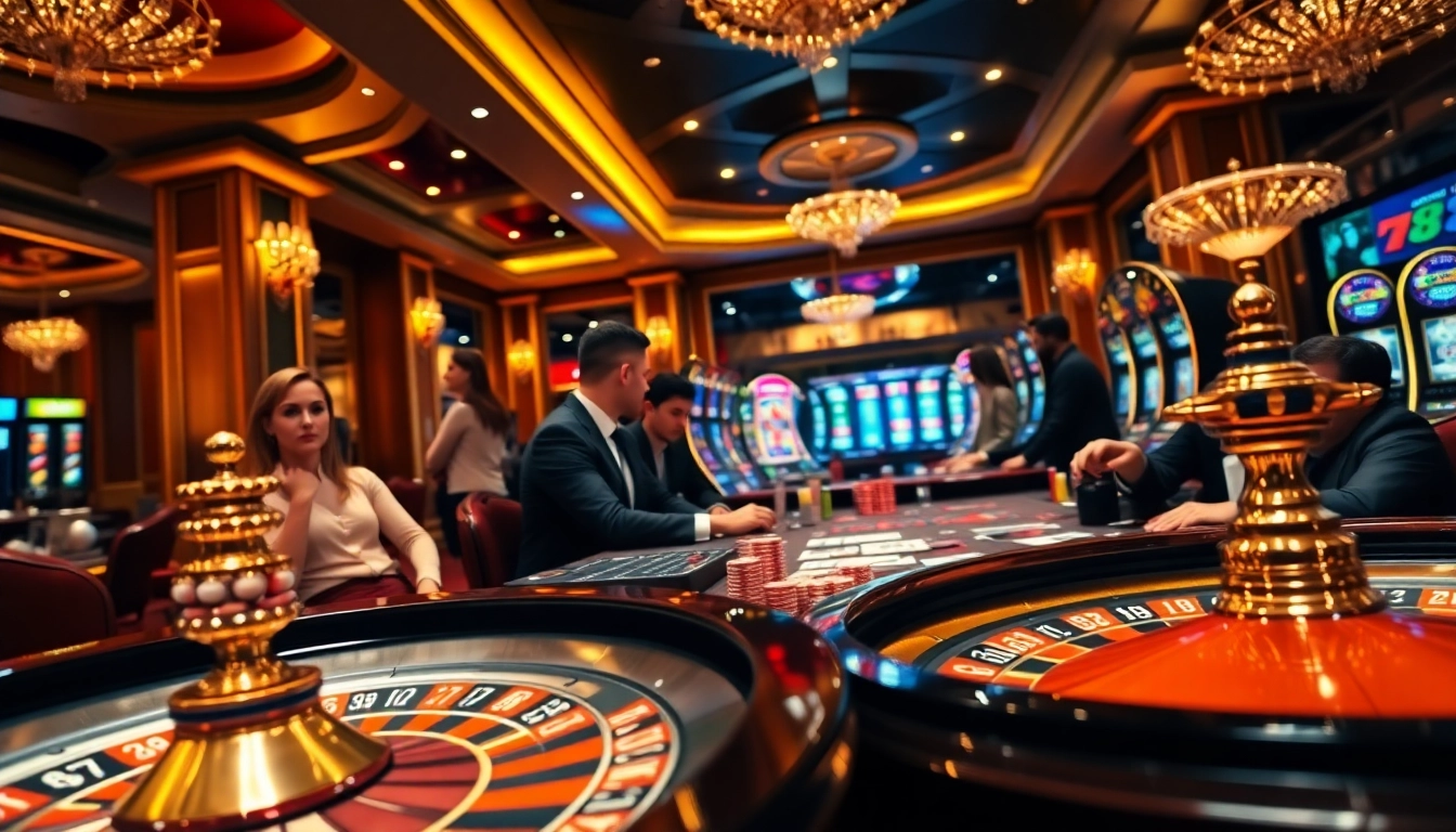 Experience online gambling excitement and luxury with https://789bet.events/ featuring poker tables and roulette wheels.