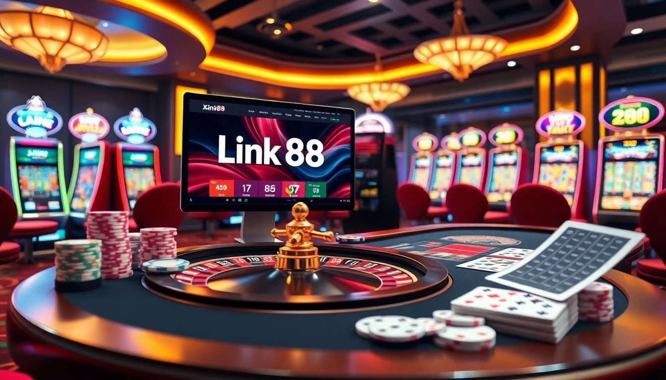 Engage in thrilling gambling action at link xin88's luxurious casino experience.
