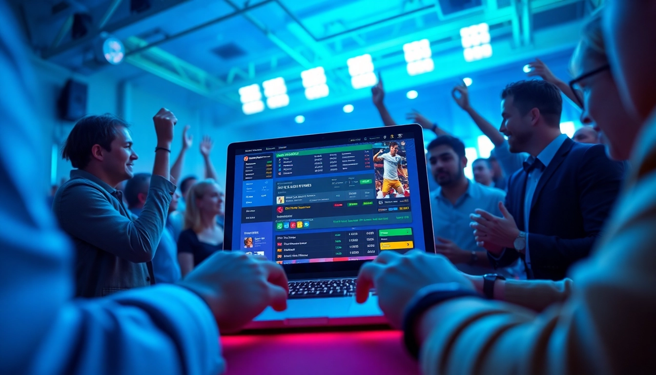 Engaging online betting scene at https://789bet.events/ with vibrant digital interfaces and enthusiastic players.