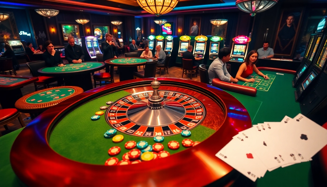 Engaged players experiencing thrilling games at 555win casino, highlighting excitement and luxury.
