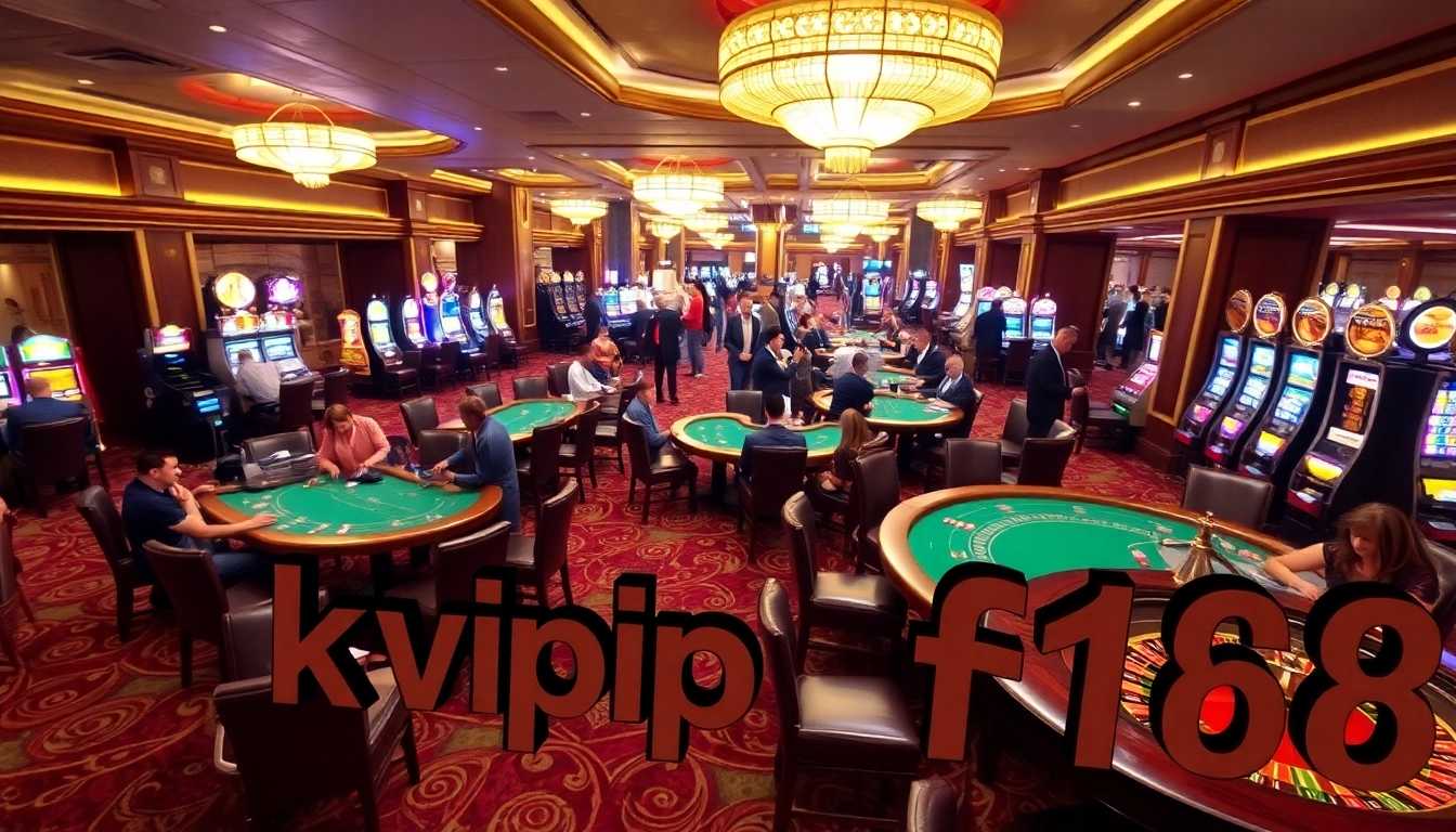Experience the thrill of gambling at okvip f168 with vibrant casino tables and games.